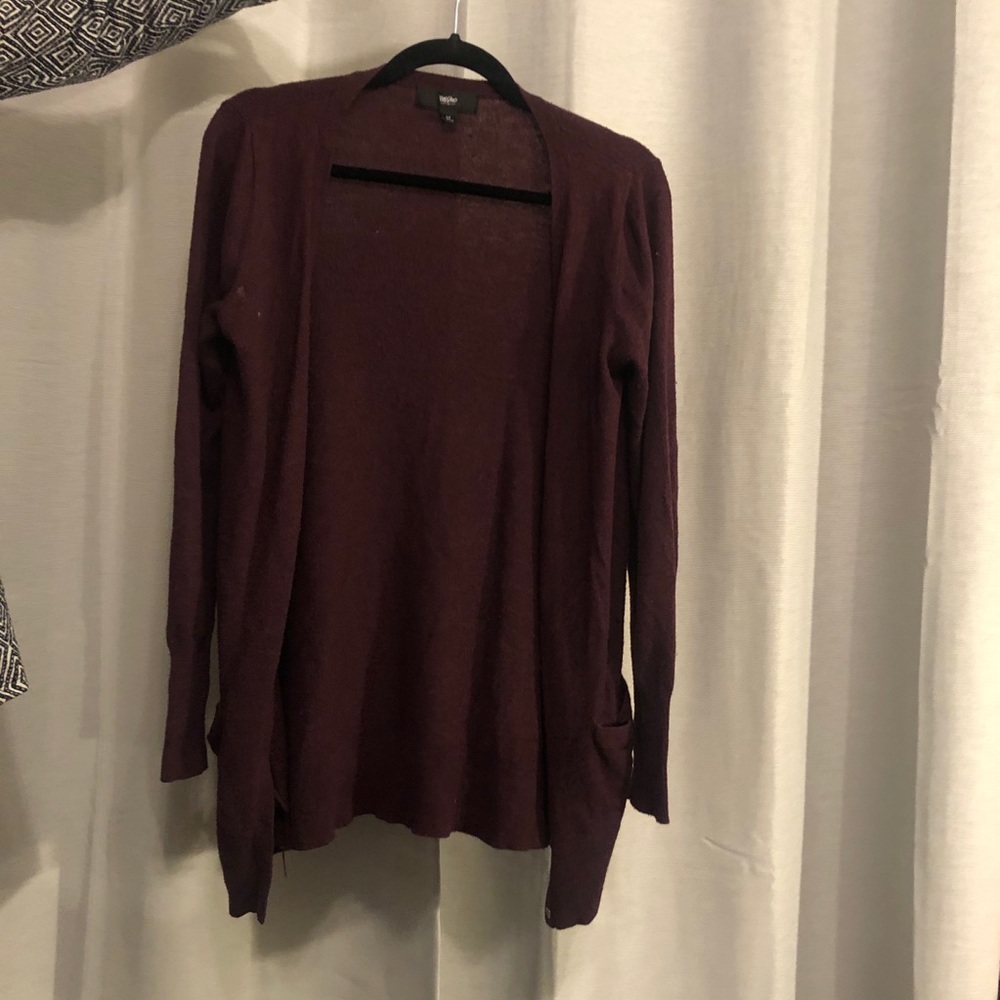 Maroon Cardigan